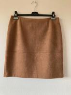 Bruine rok in daim (gevoerd), Comma, maat 40 L=50 cm, Maat 38/40 (M), Bruin, Zo goed als nieuw, Comma