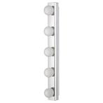 2x Led-wandlamp, roestvrij staal 2 delen (10 ledlampen) !, Ophalen of Verzenden, Nieuw, Plafondspot of Wandspot, Led
