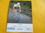 wielerkaart  1987 team remac mario beccia signe, Verzenden, Zo goed als nieuw
