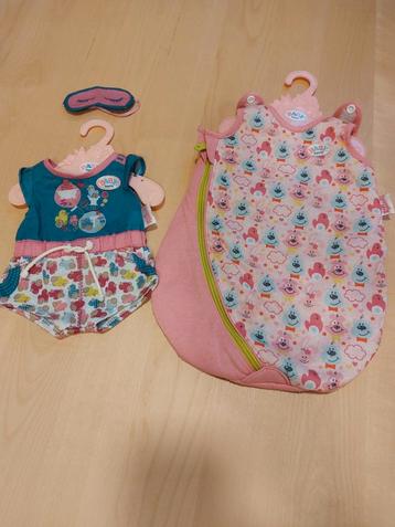 Kruippakje + slaapzak baby born 43 cm beschikbaar voor biedingen
