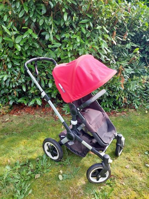 Bugaboo buffalo, Kinderen en Baby's, Kinderwagens en Combinaties, Gebruikt, Combiwagen, Bugaboo, Met reiswieg, Verstelbare duwstang