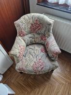 Vintage fauteuil met bloemenpatroon, Antiek en Kunst, Ophalen