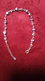 Armband van sterling zilver met amethisten, Ophalen, Gebruikt, Met edelsteen, Zilver