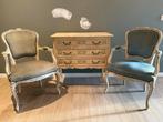 Commode met 2 zeteltjes Louis XVI, Ophalen