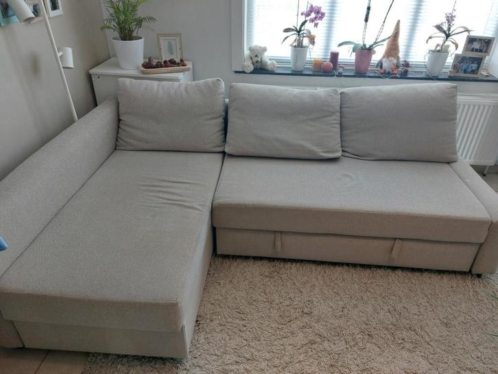Sofa/bed, Huis en Inrichting, Zetels | Zetels, Gebruikt, Hoekbank, Vierpersoons of meer, 200 tot 250 cm, 75 tot 100 cm, Stof, Ophalen