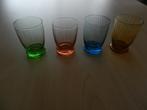 4 verres colorés, Antiquités & Art, Enlèvement ou Envoi