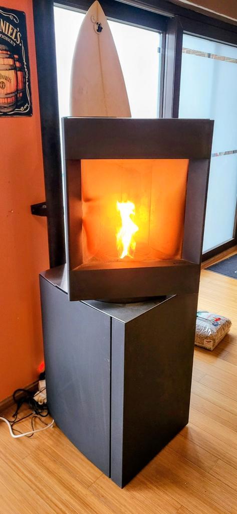 Poêle à pellet de la marque stuv p10, Maison & Meubles, Poêles, Enlèvement