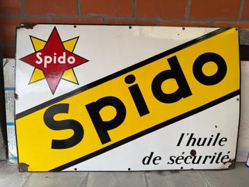 Spido emaille reclamebord garage beschikbaar voor biedingen