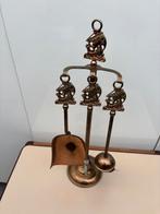 Koperen haardstel 3 delig, Antiek en Kunst, Antiek | Brons en Koper, Ophalen, Koper