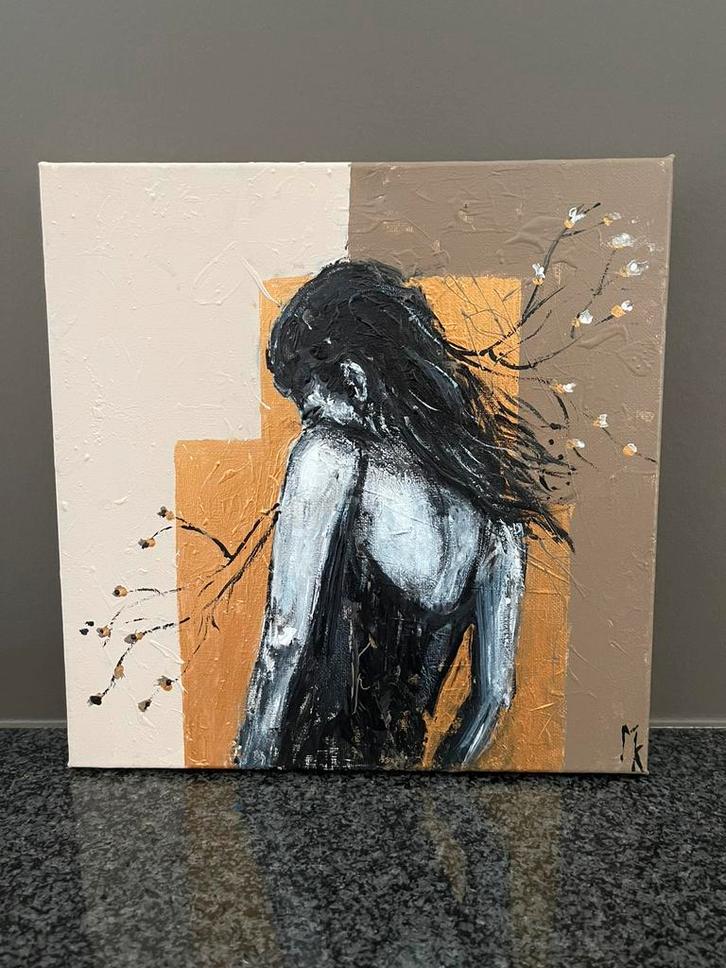 Modern sensuele schilderijtjes Mk Art, Antiek en Kunst, Kunst | Schilderijen | Modern, Ophalen of Verzenden