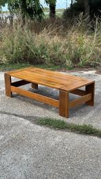 Vintage eiken salontafel, Ophalen, 100 tot 150 cm, Eikenhout, 50 tot 100 cm