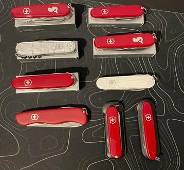 Set van 9 Victorinox zakmessen – Swiss Army diverse modellen beschikbaar voor biedingen