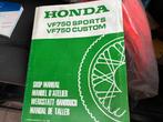 Workshopmanual Honda VF750S,, Motoren, Handleidingen en Instructieboekjes, Ophalen of Verzenden, Honda