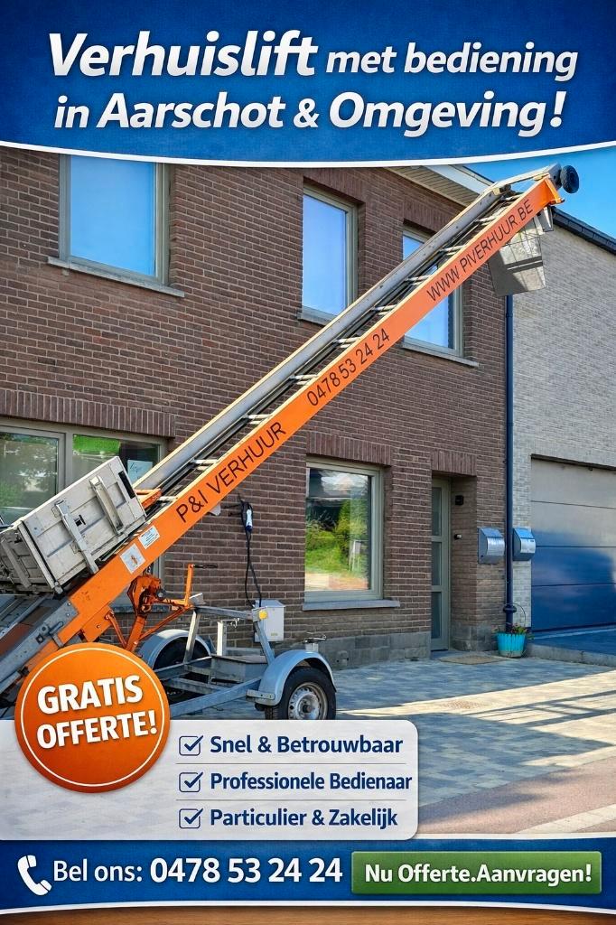 Verhuislift huren in Aarschot en omliggende gemeenten?, Immo, Maison recherche