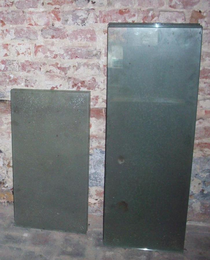 Dikke glazen legplanken, Maison & Meubles, Armoires | Vitrines, Utilisé, Verre, Enlèvement