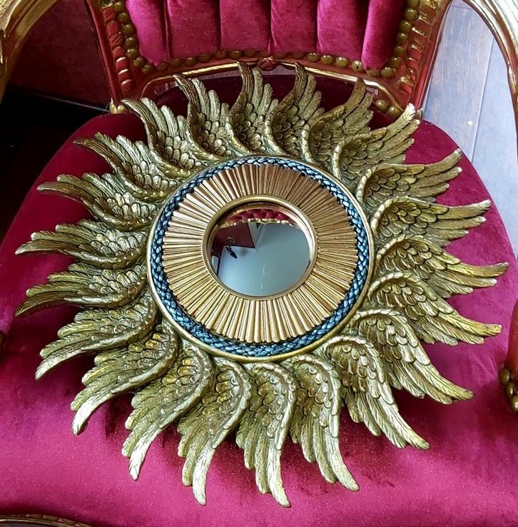 VINTAGE ZONNESPIEGEL, Antiek en Kunst, Antiek | Spiegels, Ophalen of Verzenden