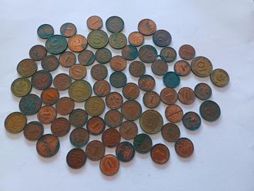 Set Duitse Pfennig munten beschikbaar voor biedingen