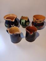 5 cruches françaises anciennes, céramique, poterie, carafe a, Enlèvement ou Envoi