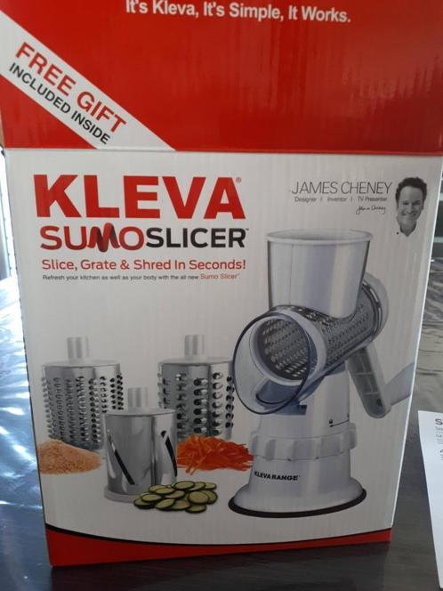 * NIEUW* Kleva Sumo Slicer - Keukenmandoline - RVS - 3 verwi, Elektronische apparatuur, Keukenmixers, Nieuw, Vaatwasserbestendig