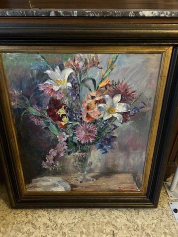 Peinture florale de nature morte de George Steel, Enlèvement