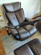 STRESSLESS zetel/ fauteuil met voetbank, Huis en Inrichting, Fauteuils, Ophalen, Zo goed als nieuw, Leer