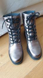 Boots en cuir metallique - taille 40, Vêtements | Femmes, Chaussures, Comme neuf, Brun, Enlèvement ou Envoi, Boots et Botinnes