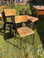 set van 6 schoolstoelen - op te knappen, Ophalen