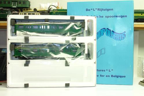 OLAERTS TGO-L-3802 SNCB NMBS 2 VOITURES L BVS HO, Hobby en Vrije tijd, Modeltreinen | H0, Zo goed als nieuw, Wagon, Gelijkstroom of Wisselstroom