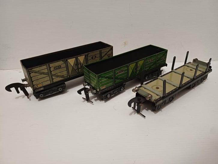 Gils hoge bakwagens en rongenwagen, Hobby en Vrije tijd, Modeltreinen | Overige schalen, Gebruikt, Wagon, Gelijkstroom of Wisselstroom