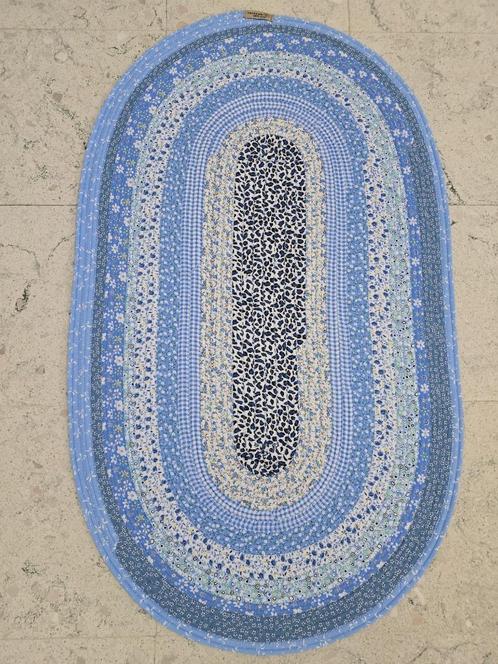 Uniek ovaal vloerkleed - 95x56cm/Handgemaakt/Gemaakt in Belg, Huis en Inrichting, Stoffering | Tapijten en Vloerkleden, Nieuw