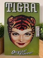Metalen reclamebord Tigra, Verzamelen, Merken en Reclamevoorwerpen, Ophalen of Verzenden, Nieuw, Reclamebord