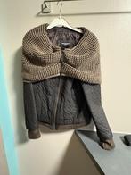 lederen jas - Franco di Marco, Ophalen, Bruin, Maat 42/44 (L), Zo goed als nieuw