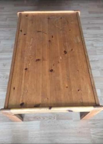 Salontafel woonkamer in massief grenenhout 60/120/35 LxBxH beschikbaar voor biedingen