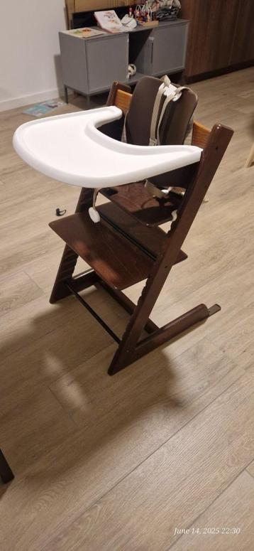Stokke Tripp Trapp High Chair - Walnut Finish – Complete Set beschikbaar voor biedingen