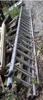 Tubesca platinum hoge ladder 14/16 m uitschuifbaar, Doe-het-zelf en Bouw, Ladders en Trappen, Ophalen, Zo goed als nieuw, Ladder