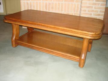 massief eiken salontafel beschikbaar voor biedingen