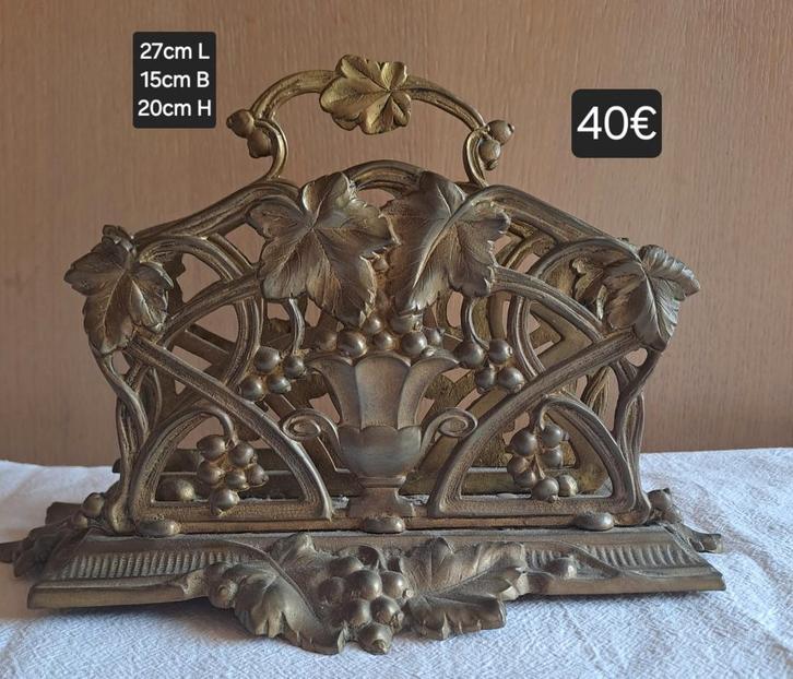 Frans messing brievenhouder, Antiek en Kunst, Antiek | Kantoor en Zakelijk, Ophalen of Verzenden