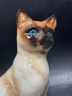 Vintage Goebel porseleinen Siamese kat – 28 cm – Duitsland, Ophalen, Gebruikt, Dier