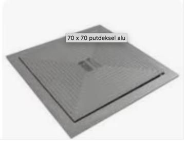 70 x 70 putdeksel alu beschikbaar voor biedingen