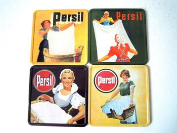 8 Vintage onderleggers met retro Persil reclame beschikbaar voor biedingen