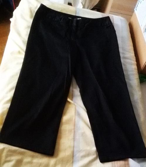 Merk Fransa - Broek 3/4 - damesmaat 38 - zwart, Kleding | Dames, Broeken en Pantalons, Zo goed als nieuw, Maat 38/40 (M), Zwart
