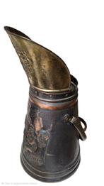 Antieke koperen kolenkit, Ophalen, Koper