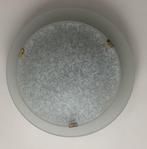 Ronde plafondlamp opaque, Ophalen of Verzenden, Gebruikt, Glas, Strak