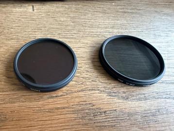 2 camera filters ND8 en CIR-PL 52mm beschikbaar voor biedingen