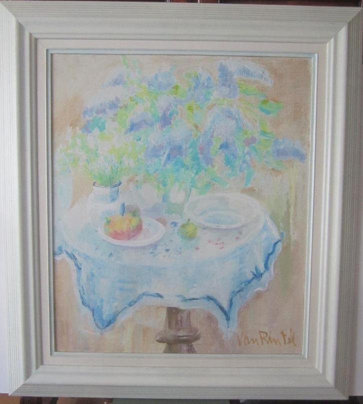"Bloemstilleven" - Theo Van Rintel, Antiek en Kunst, Kunst | Schilderijen | Klassiek, Ophalen