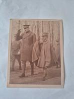 Persfoto Victor Emanuel III met koning Albert I van België, Ophalen of Verzenden