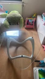 Design salontafel met glas, Huis en Inrichting, Tafels | Salontafels, Ophalen, Gebruikt, Glas