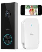 AOSU Sonnette vidéo sans Fil avec Pile, Sonnette sans Fil, Enlèvement, Comme neuf, Sans fil