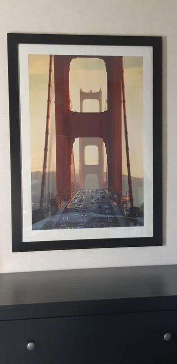 Cadre en bois + affiche San Francisco-78x108