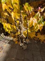 Ensemble ustensiles pour feu à bois en laiton, Enlèvement, Bois